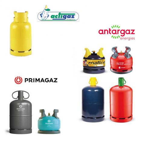 Grand choix de bouteilles de gaz butane pour utilisation domestique et professionnelle