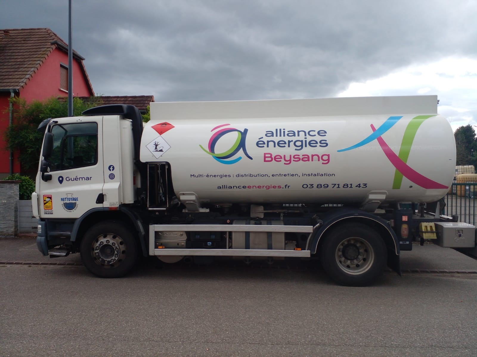Camion de livraison de fioul Beysang énergies