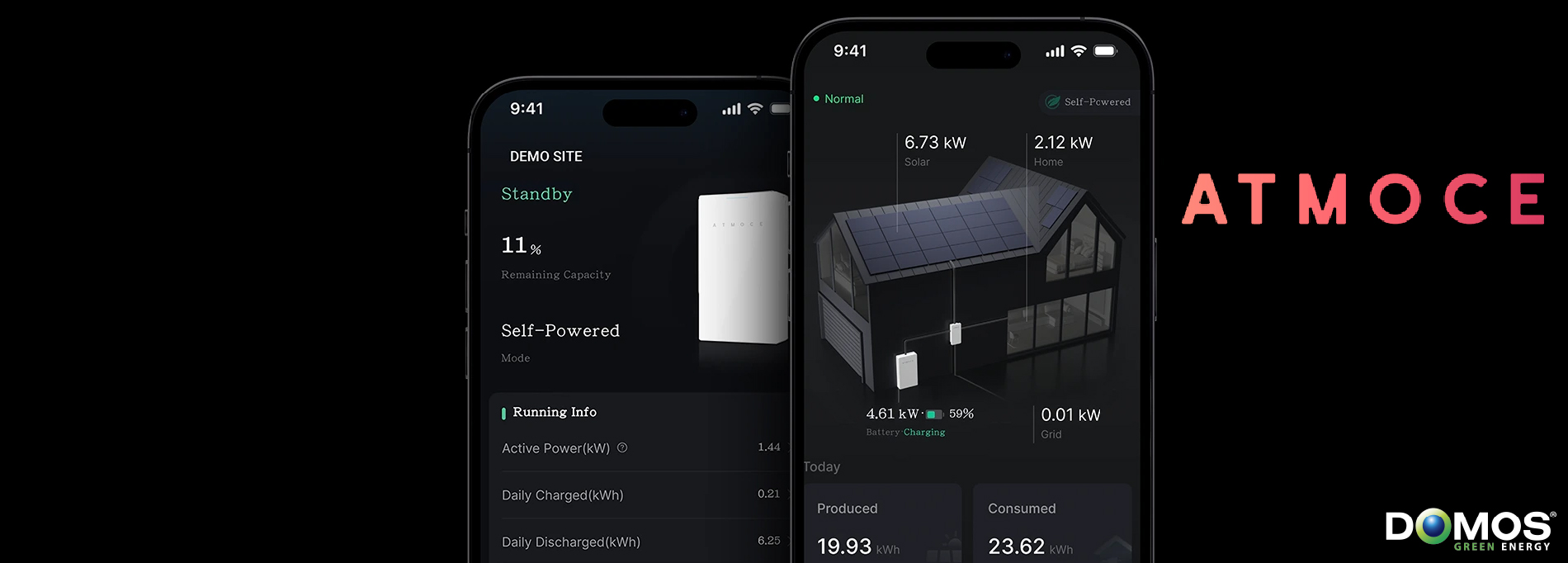 Gestionnaire d'énergie photovoltaïque Atmoce Atmozen Domos