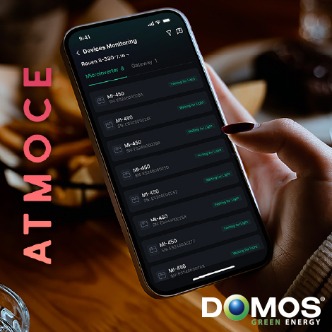 Gestionnaire d'énergie photovoltaïque Atmoce Atmozen Domos