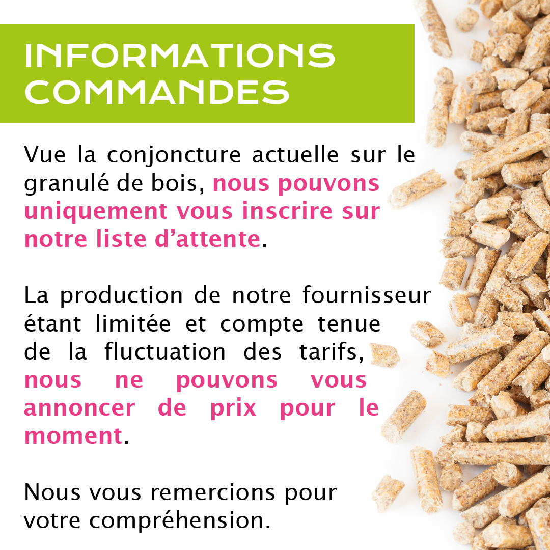 Information commandes conjoncture granulés de bois