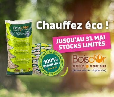 Promo spéciale sacs de pellets de bois - Bois d'Or