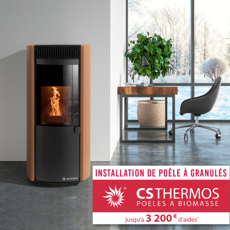 Poêle à granulés de bois CS Thermos