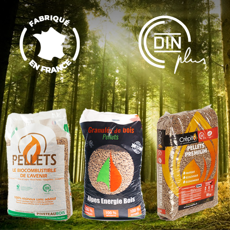 Sacs de granulés de bois génériques