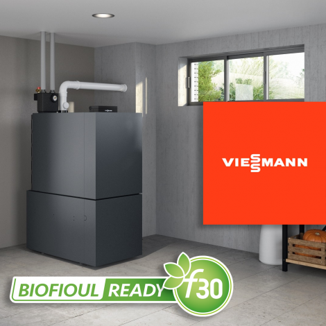 Système de chauffage Viessmann fioul compatible biofioul