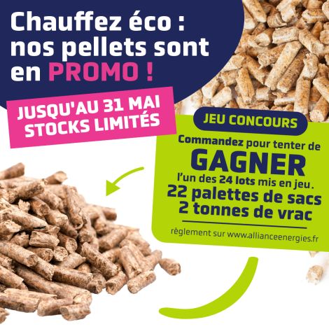 Granulés de bois en vrac à prix réduit ! Livraison par camion souffleur