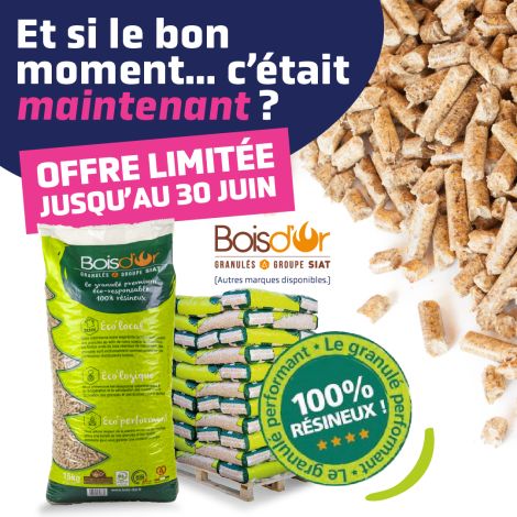 Offre spéciale granulés de bois en sacs pellets