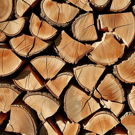 Distribution de bûches de chauffage bois