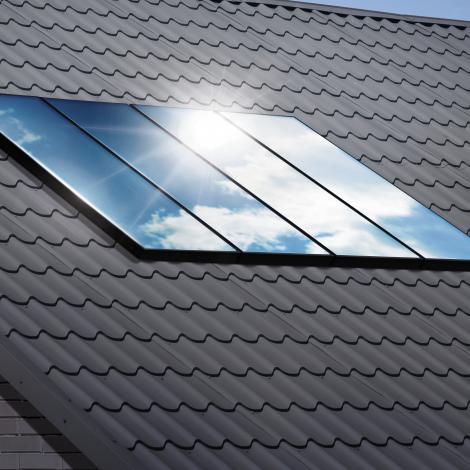 Installation de panneau solaire Viessmann Vitosol 200 FM