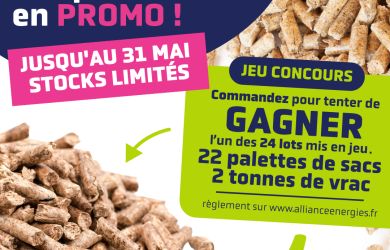 Granulés de bois en vrac à prix réduit ! Livraison par camion souffleur