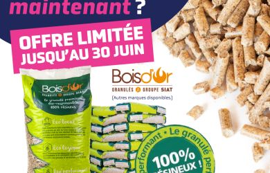 Offre spéciale granulés de bois en sacs pellets