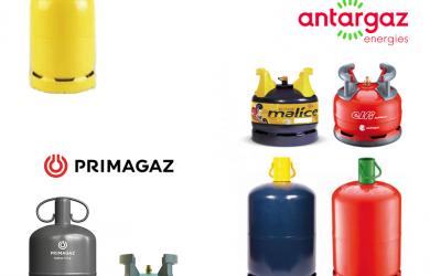 Grand choix de bouteilles de gaz butane pour utilisation domestique et professionnelle