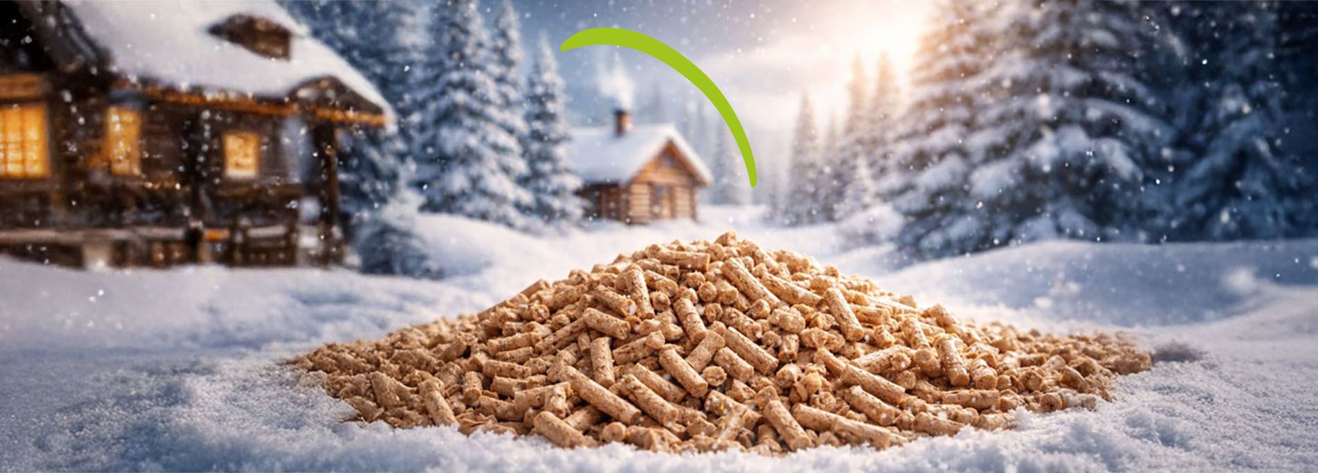 Pellets de bois pour chauffage en hiver froid