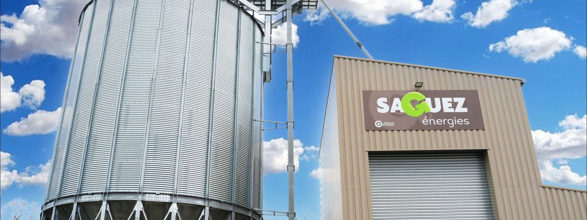 SAGUEZ ENERGIES, stockage / silo de pellets en vrac