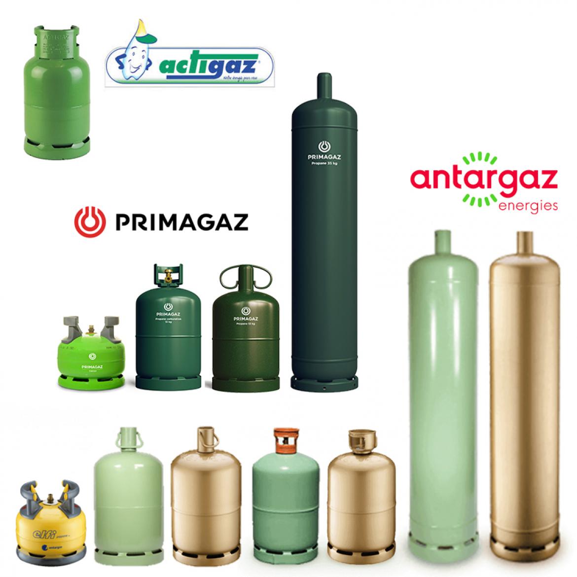 Nos modèles de bouteilles de gaz butane et propane pour les pro.